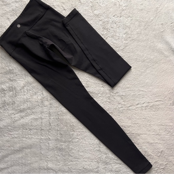 lululemon athletica Pants - Lululemon Wunder Under Luon Tights Workout Yoga Leggings Solid Black Sz 2